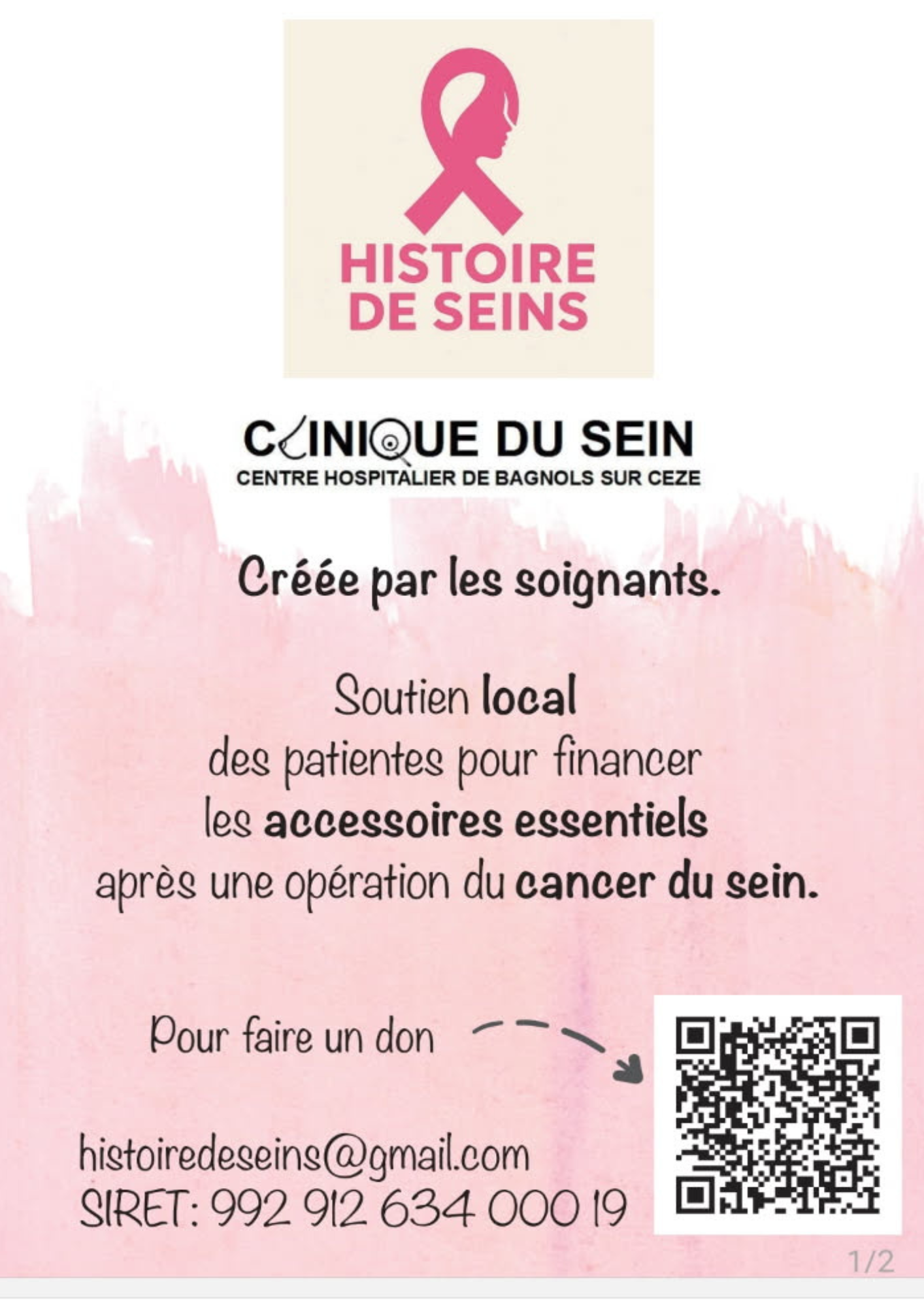 Association Histoire de seins – action au Centre Hospitalier